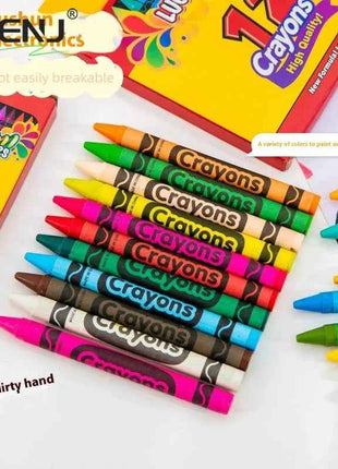 4/12/24 Colors Multicolor Crayons Children's Graffiti Brush Student Oil Painting Stick Suit School Supplies Art Supply