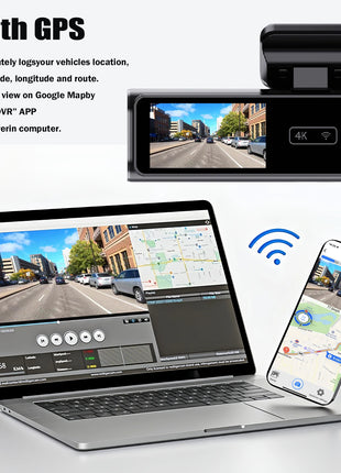 Ultra HD 4K Car Front Dash Cam Mini WIFI DVR Black Box Room With 24H Parking Monitor Night Vision,GPS/Rear View Camera Optional - Riparo82