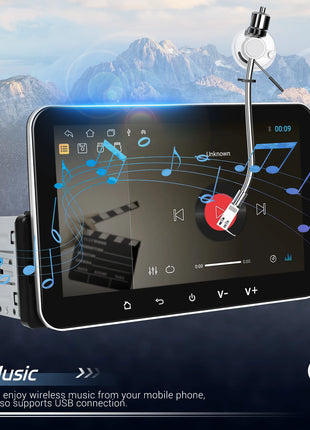 Podofo 7 '' 1Din Android Car Stereo Radio 4core Carplay Android Auto Bluetooth FM EQ USB WIFI GPS Navigation Autoradio Player - Riparo82