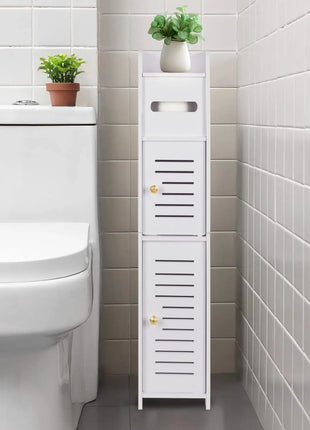 Mobili da Bagno, Colonna Portaoggetti Bianca, Mobiletto da Bagno, Bianco