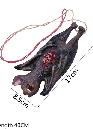 Halloween Horror Hanging Pendant Fake Dead Mouse Bat Broken Hand Feet Halloween Party Home Haunted House Scary Decoration Props - Riparo82