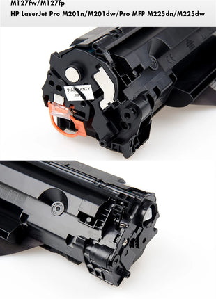 Qualicom CF283A 83A Compatible TONER Cartridge for HP LaserJet Pro MFP M125 M125nw M125rnw M127fn M127fw M127fp M201n M225dn - Riparo82
