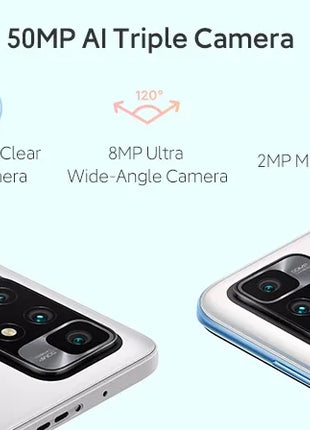 ROM globale Xiaomi Redmi Note 11 5G 5000mAh 18W Carica 50MP Tripla fotocamera Display da 6,5 ''90Hz MTK HelioG88 Octa Core 5G Smartphone - riparo82