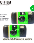 Fujifilm Fotocamera a pellicola usa e getta monouso Fujifilm Quick Snap/Fujifilm Quick Fun/Fujifilm ACE 400 con Flash 27 esposizioni fotografiche