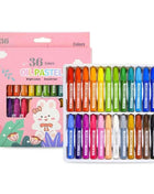 36 Colors Crayons Non Toxic Washable Oil Pastel for Kids,Art Supplies Drawing Coloring Crayon Set,Gift for Boys Girls