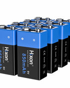 Nuovo 6f22 9v 850mah Batteria ricaricabile agli ioni di litio 9V Multimetro Microfono al litio Metal Detector Cavo remoto, Rilevatore di fumo - riparo82