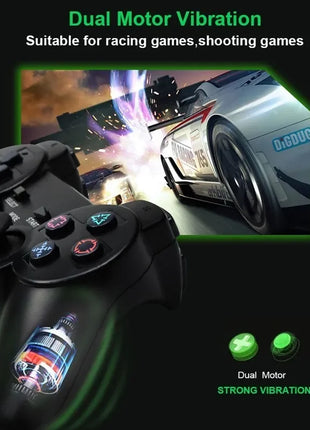 Adatto per controller di gioco wireless PS2 Maniglia per joystick a doppia vibrazione Bluetooth Adatto per Sony PlayStation 2/PC/IOS/TV Box