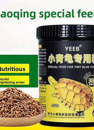 yeeb Semi-Aquatic Turtle Food - Color Enhancing Diet for Golden Thread, Three-Keeled & Stone Turtles - Riparo82