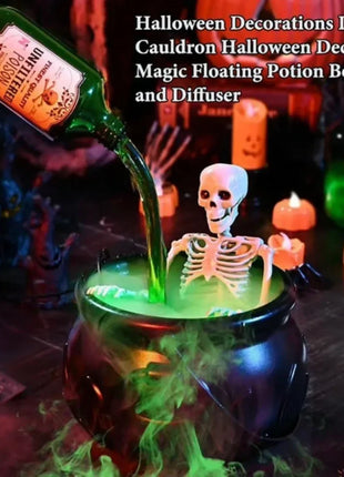 Halloween Decoration Room Decoration Magic Floating Bottle Wizard Bowl Diffuser Spooky Ghost Props Indoor Home Bar Decor - Riparo82
