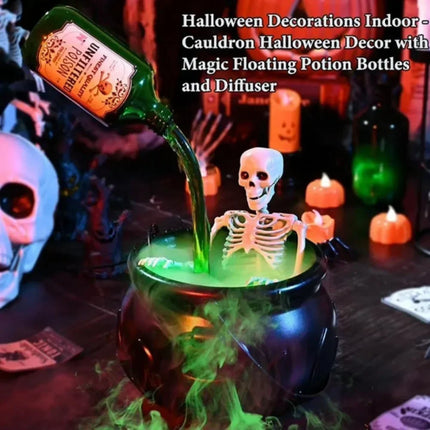 Halloween Decoration Room Decoration Magic Floating Bottle Wizard Bowl Diffuser Spooky Ghost Props Indoor Home Bar Decor