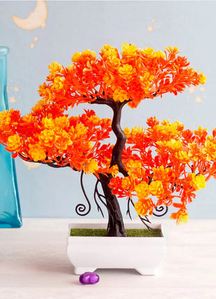 Artificial Plants Decoration Potted Bonsai Small Tree Pot Fake Plant Potted zen garden Ornaments Table Home Room Decoration