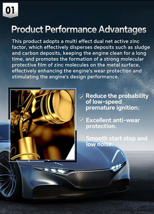 Lopal SONIC 9388 5W-30 A5/B5 SP 4L Olio motore per auto Protezione avanzata 4L Lubrificante Olio motore completamente sintetico per auto Europen