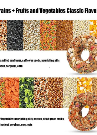 Parrot Teething Stick 5cm A variety of natural grains and fresh fruits and vegetables Comprehensive nutritional supplement food - Riparo82