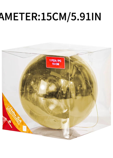 Decorazioni natalizie Palla da 15 cm Ornamenti decorativi ideali per centri commerciali e hotel Decorazioni natalizie con palline colorate - riparo82