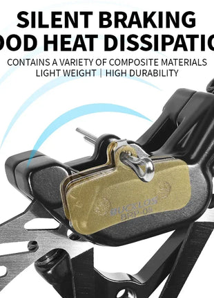 BUCKLOS MTB Pastiglie Freno A Disco per SHIMANO D02S Pastiglie Freno Idraulico In Metallo A Base di Rame Pastiglie Freno Per Mountain Bike per M9120 M820 M810