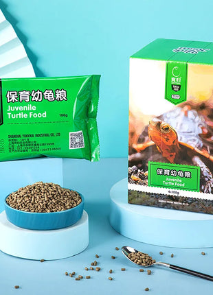 YUR KWAI Turtle Food - Pellets for Baby&Adult Turtles-High Protein,Easy Digest for Red-Eared Slider,Grass Turtle,Mud/Musk Turtle - Riparo82