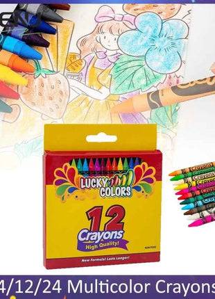 4/12/24 Colors Multicolor Crayons Children's Graffiti Brush Student Oil Painting Stick Suit School Supplies Art Supply