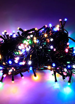 20M/Rotolo 200LED Esterno LED String Fata Luce Impermeabile Cavo Nero Spina UE Ghirlanda Lampada Natale Patio Decorazione del Giardino illuminazione - riparo82