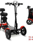 10 Inch Folding Electric Mobility Scooter Protable 4 Wheel 36V 500W Dual Motor Powerful Electric Scooter For Seniors Disabled - Riparo82