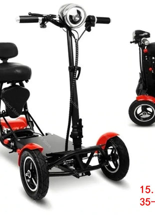 10 Inch Folding Electric Mobility Scooter Protable 4 Wheel 36V 500W Dual Motor Powerful Electric Scooter For Seniors Disabled - Riparo82