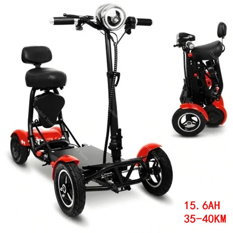 10 Inch Folding Electric Mobility Scooter Protable 4 Wheel 36V 500W Dual Motor Powerful Electric Scooter For Seniors Disabled - Riparo82