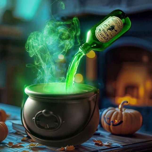 Halloween Decoration Room Decoration Magic Floating Bottle Wizard Bowl Diffuser Spooky Ghost Props Indoor Home Bar Decor