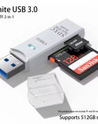 Lettore di schede USB 3.0 multifunzionale 2 in 1Micro SD TFMemoryCardReaderUSBFlashDrive Adattatore per schede per PC Accessori per laptop