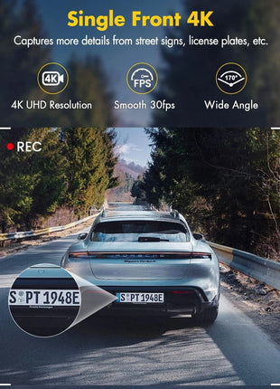 Dash Cam 4K UHD for Car Camera Front Rear Dual Lens With GPS WiFi 24h Parking Mode Night Vision Car DVR Video Registrator - Riparo82