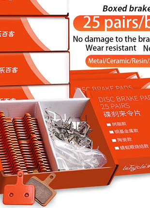 25 paia di pastiglie freno a disco per bicicletta MTB in resina/metallo/ceramica pastiglie freno idrauliche per bici da strada universali per Shimano SRAM AVID ZOOM B01S