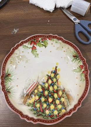 Tedesco V Bao stoviglie biscotti di natale piatto piatto piatto rettangolare piatto tazza piatto per insalata piatto da Dessert piatti porta frutta - riparo82