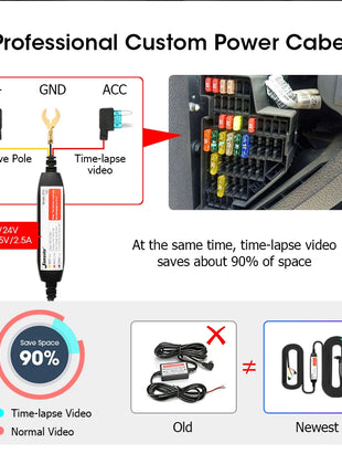 10/11.26 inch Dash Cam 4K Car DVR Wireless Carplay & Android Auto GPS Navigation Video Recorder Dashboard Dual Lens Wifi FM AUX - Riparo82