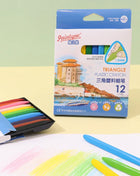 12/18/24/36 Colors Non-dirty Hand Plastic Crayons Washable and Erasable Color Crayons Children’s Painting School Office Supplies - Riparo82