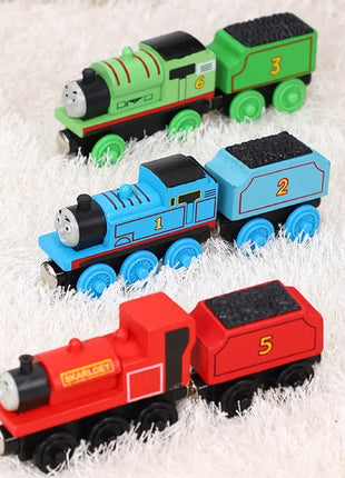 Thomas Treno in legno Giocattoli per bambini James Diesel Molley Toby Oliver Harold Aereo Modello ferroviario Thomas e i suoi amici Giocattoli Regali per bambini