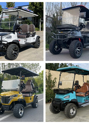 New Energy Sightseeing Car Electric Golf Cart with Electric Four-Wheel Vehicle off-Road Vehicle 2025 Latest Model Factory Direct - Riparo82