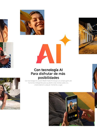 Xiaomi Redmi Note 14 4G NFC helium G99-Ultra 6,67 ''AMOLED screen 120 Hz 108 MP IA camera 5500 mAh battery,Charger Not Included - Riparo82