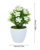 1pc Artificial Potted Plant Small Bonsai Flowers Pot Simulated Tree Ornaments Wedding Home Hotel Office Table Decor Fake Plants