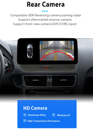 10.25Snapdragon 665 Wireless Carplay AutoRadio Android 14 For Audi Q5 2009-2016 Stereo Screen GPS Navigation Multimedia HeadUnit - Riparo82