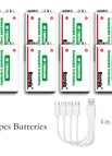 8 pcs 9v Batteries