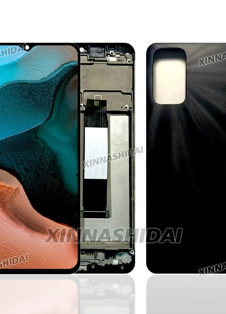 6.53 "AAA + Qualità Per Xiaomi Redmi 9T J19S M2010J19SG M2010J19SY Display LCD Touch Screen Con Cornice e Coperchio Della Batteria Digitizer - riparo82