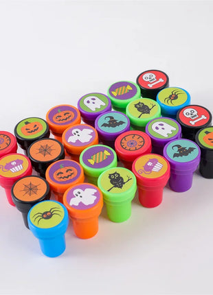 12/24pcs Creative Cartoon Pumpkin Bat Seal Halloween Party Toy Children Birthday Party Small Gifts Kids Favour Gift Bag Fillers - Riparo82