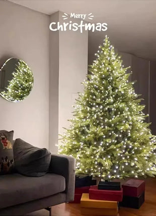 2025 Premium PE Albero di Natale Decorazioni natalizie di lusso per la casa Grande scintillante visualizzazione festosa Decorazione dell'atmosfera dell'albero di Natale