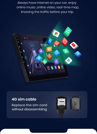 Junsun Wireless CarPlay Android Auto Car Radio for Honda Fit Jazz City 2002 2003 2004-2007 RDS GPS 4G WIFI Multimedia autoradio - Riparo82