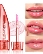 Natural Moisturizing lipstick Moisturizes and softens the water feeling, transparent and nude, easy to apply lip oil - Riparo82