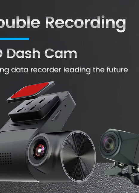 New Double Recording HD Dash Cam Visual angle 130° Super HD 1080P+720P support AR/ADAS driving assistance/fixed electronic dog - Riparo82