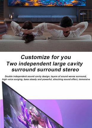 Normal 24 Inch Flat Screen Led Tv Accept Custom Android Tv Television Smart Tv 32 40 43 50 55 65 75 85 Inch 4K - Riparo82
