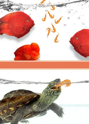 GEN CLIMB Freeze-Dried Antarctic Krill for Turtles & Fish - Premium Food for Arowana, Blood Parrot,Aquatic Turtles-High Protein - Riparo82