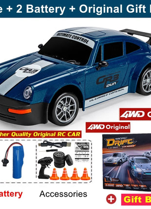 4WD RC Drift Car con luce a LED 2.4G Radio 20KM/h Auto da corsa telecomandate ad alta velocità Modello di veicolo Giocattolo regalo per Ragazzo Ragazza Kid