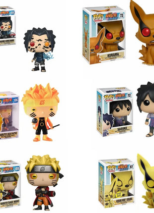 Funko Pop NARUTO Uzumaki Naruto Uchiha Sasuke kyuubi Foglia di legno Collezione Country of Fire Modello PVC Action Figure Giocattoli per bambini