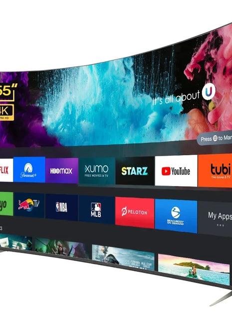 55inch Curved LED Tv Screen Ultra HD 4K Television 55 Inch Smart Tv - Riparo82