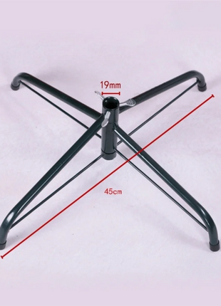 Base per supporto per albero di Natale in metallo Robusta base rotante per albero di Natale artificiale Gambe per supporto per albero di Natale - riparo82